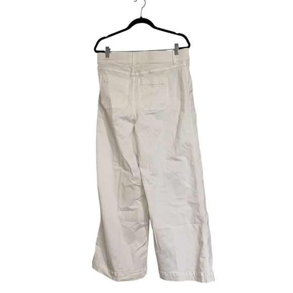 NWT SPANX Cropped Wide Leg Jeans in Ecru Wash Pull On XL - Picture 7 of 10